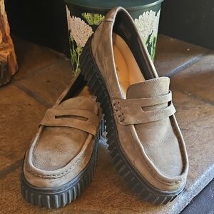Clarks Gray Loafers